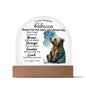 To My Daughter - Reach for the Stars - Acrylic Dome Plaque - PERSONALIZE