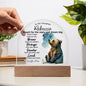 To My Daughter - Reach for the Stars - Acrylic Dome Plaque - PERSONALIZE