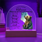 To My Daughter - Reach for the Stars - Acrylic Dome Plaque - PERSONALIZE