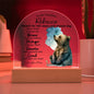 To My Daughter - Reach for the Stars - Acrylic Dome Plaque - PERSONALIZE