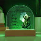 To My Daughter - Reach for the Stars - Acrylic Dome Plaque - PERSONALIZE