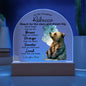 To My Daughter - Reach for the Stars - Acrylic Dome Plaque - PERSONALIZE