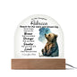To My Daughter - Reach for the Stars - Acrylic Dome Plaque - PERSONALIZE