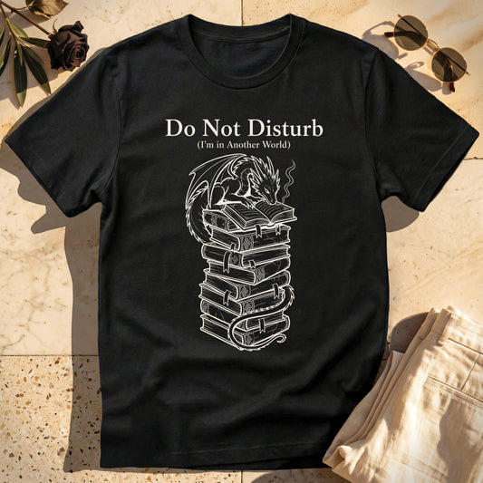 Stack of books with dragon reading on top