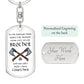 Dog Tag Keychain - Viking - Darkest Hour - Gift for Best Friend, Brother, Birthday or Holiday