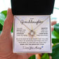 To My Granddaughter  - You Are Braver - Love Knot Necklace - Gift for Birthday, Christmas, or Special Occasion